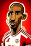 Placeholder: Talisca Brazilian football player cartoon 2d