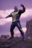 Placeholder: The mighty Thanos throwing the moon