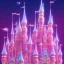 Placeholder: luminous pink, blue, sparkle castle