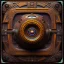 Placeholder: futuristic pinhole camera in Kente, rusted clocks lens, cinematic, scaffolding, african pattern symbols, engraved, cinema 4d, 3d render, corona renderer, 8k quality