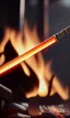 Placeholder: fire sword with background