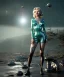 Placeholder: Ultra Realistic retro sci-fi 1960 scene, waist up view portrait, blonde woman, sweet young Marilyn Monroe face, perfect iris, tight latex coat, alien planet background, tight style, steel sphere dron levitating, fog, rain, soft color, highly detailed, unreal engine 5, ray tracing, RTX, lumen lighting, ultra detail, volumetric lighting, 3d, finely drawn, high definition, high resolution.