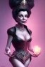 Placeholder: Joan Collins as evil queen in black leather, leather, busty, cleavage, angry, stern look. character design by cory loftis, fenghua zhong, ryohei hase, ismail inceoglu and ruan jia. unreal engine 5, artistic lighting, highly detailed, photorealistic, fantasy