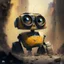 Placeholder: Wall-E , digital art, anime