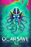 Placeholder: rave poster with ocean theme