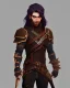 Placeholder: d&d character artificer male long hair blacksmith armor