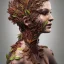 Placeholder: Queen body of leaves and gnarled branches extending past face and morphing into reality, color tattoo, 8k resolution, high-quality, fine-detail, intricate, digital art, detailed matte, volumetric lighting, illustration, octane render