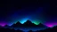 Placeholder: dark mountain background, starry night sky, blue and purple gradient sky, mountain top, aurora borealis