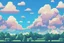 Placeholder: SKY WITH CLOUDS BACKGROUND PIXEL ART