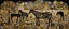 Placeholder: A black savanna with block shaped stones designed in ancient Roman mosaics painted by Gustav Klimt