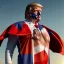 Placeholder: realistic image of donald trump as a mexican wrestling fighter posing outdoors, Mexican eyes wrestling mask, red and blue breeches, confederate flag cape, retro style, 80s, vibrant color, highly detailed, sky background, concept art, unreal engine 5, god rays, ray tracing, RTX, lumen lighting, ultra detail, volumetric lighting, 3d, finely drawn, high definition, high resolution.