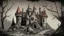 Placeholder: Vampire castle, comic style