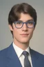 Placeholder: full color image, 1980's yearbook photo, teenager, Clark Kent (Christopher Reeve), 14 years old, photorealistic, --ar 9:16 --style raw