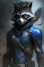 Placeholder: Como sería una mezcla entre rocket raccoon y nightwing