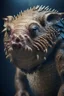 Placeholder: human-sized sloth-like creature Boar alien ,intricate and highly detailed, 8k resolution, sharp focus, Photo Quality portrait,Beautiful Composition, studio lighting