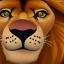 Placeholder: Lion King Animation OC Loca male lion triangular face shape hooked black nose tip