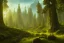 Placeholder: forest trees sunshine mountains