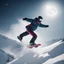 Placeholder: snowboarding in sky moon agressive