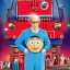 Placeholder: Larry David as Thomas the Tank Engine in a Saturday Night Fever dream movie poster