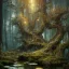 Placeholder: high-quality, fine-detail beautiful, breath-taking forest with gnarled trees, flowers, clear reflective lake, tranquil, stunning, 8k resolution, intricate, digital art, detailed matte, volumetric lighting, George Grie, Anne Dittman, Anne Stokes, Lisa Parker, Selina French, Alphonse Mucha