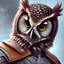 Placeholder: owl and warrior