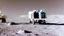 Placeholder: A police Tesla Cybertruck is chasing a Tesla 'Model S Plaid' at top speed on the Moon, by the landing site of the 'Apollo 11'. CINEMATIC. WIDE ANGLE LENS.