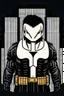 Placeholder: punisher sku;; in the style of Hiroshi Nagai