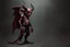 Placeholder: a sinister grinning devil standing facing right