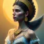 Placeholder: young davy crocket as gypsy woman with arms above her head ,yoga artist , 4k, Masterpiece, perfect eyes looking straight up, Digital Illustration, Cinematic Lighting, Realistic, Sharp Focus, Centered, Beautifully Lit, Bioluminescent by Stanley Artgerm Lau