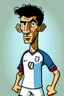 Placeholder: Anthony Modest French soccer player cartoon 2d