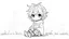 Placeholder: detailed manual graphic art style, cute mood, anime, detailed chibi face, sitting in modern-fantasy clothes, messy hair dreamline background, childbook style, detailed linework, highly detailed drawing, modern vibe, artwork, grayscale, no photorealism