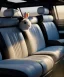 Placeholder: Ultra realistic back seat of limousine image, wide angle view, Alice woman and white rabbit man, many color balls, circus clothing, long hair, smoke, feather long coat, soft color, highly detailed, unreal engine 5, ray tracing, RTX, lumen lighting, ultra detail, volumetric lighting, 3d, finely drawn, high definition, high resolution.