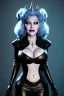 Placeholder: Mae West as evil queen in black leather, leather, busty, cleavage, angry, stern look. character design by cory loftis, fenghua zhong, ryohei hase, ismail inceoglu and ruan jia. unreal engine 5, artistic lighting, highly detailed, photorealistic, fantasy