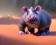 Placeholder: baby hippo, dwarf hippopotamus, natural environment, photojournalism, hyper detailed, hyper realism, pixar character, animation series, sweet and gentle, friendly,