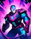 Placeholder: Superhero, pink, boy, cyberpunk style
