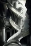 Placeholder: tavern dystopian rich stairs entrence building white