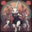 Placeholder: [Art Nouveau: new wave of british heavy metal] Run bunny run, evil is on your tail!