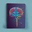 Placeholder: medicine notebook brain illustration, abstract, artistic, digital art