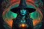 Placeholder: The witch in 8k sci-art drawing style, clash of the them, the which custom, neon effect, intricate details, highly detailed, high details, detailed portrait, masterpiece,ultra detailed, ultra quality