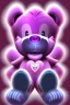 Placeholder: a giant purple care bear