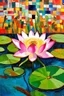 Placeholder: lotus nectar; a painting with an admixture of Paul Klee and Hundertwasser