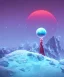 Placeholder: colorful planets inside a snow crystal ball, ink, poster, acrylic, beksinski