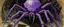 Placeholder: A purple undead elemental spider painted by Frank Lloyd Wright