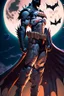 Placeholder: a cyber samurai batman standing in front of a full moon, masayoshi suto and artgerm, artgerm and genzoman, batman mecha, as seen on artgerm, batman beyond, featured on artgerm, artgerm comic, artgerm greg rutkowski _ greg, style of artgerm, artgerm and ben lo and mucha