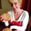 Placeholder: gorgeous, amorous Ms. Claus bringing me cookies