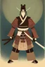 Placeholder: Japanese samurai illustration no copyright