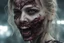 Placeholder: A hyper-realistic, , futuristic zombie bite woman, Photo Real, 8k