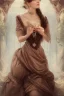 Placeholder: beautiful and gorgerous duchess with incredible jewellery in 19th century clothing by Greg Rutkowski and Artgerm and Emile Vernon and Vladimir Volegov, in a brown dress, mystical castle background, art illustration, natural beauty, muted colors, pastels, perfect fingers, higly detailed, expressive, high detail, symmetrical, digital painting, symmetrical eyes, dynamic lighting, artstation, cinematic lighting, intricate artwork, emitting diodes, smoke, artillery, sparks, racks, system unit, mother