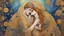 Placeholder: Style klimt, order, peace, lovers embracing, luxury, dream world, calm beauty, fantasy world, magic, beautiful composition, exquisite detail