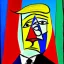 Placeholder: Trump painting by picasso